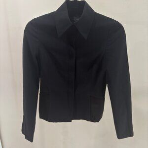 Size 00/XXS Ted Baker Tailored Black Button Shirt with Side Pockets